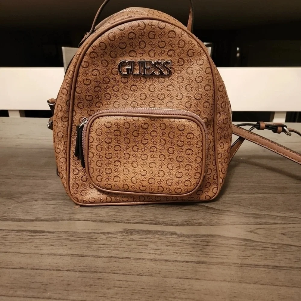 Guess Brown/Tan mini logo bookbag NEW GUESS Women main image 4